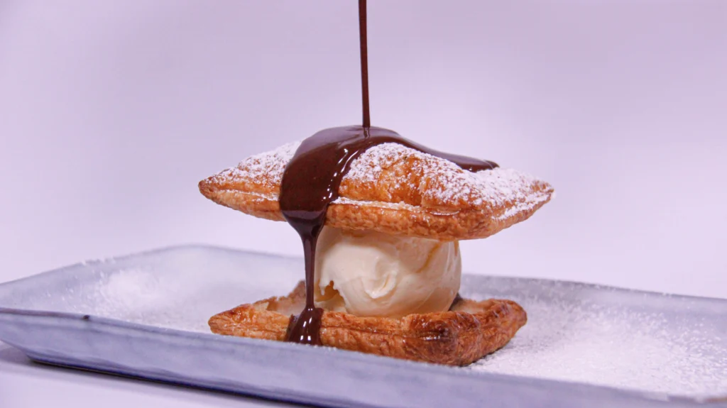 Milhojas de chocolate